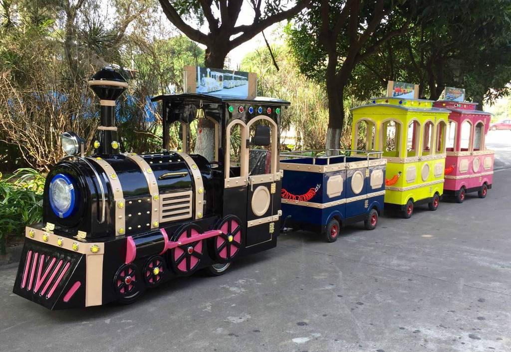 广西景区广商场无轨观光小火车电动儿童游乐设备小火车可坐人户外玩具